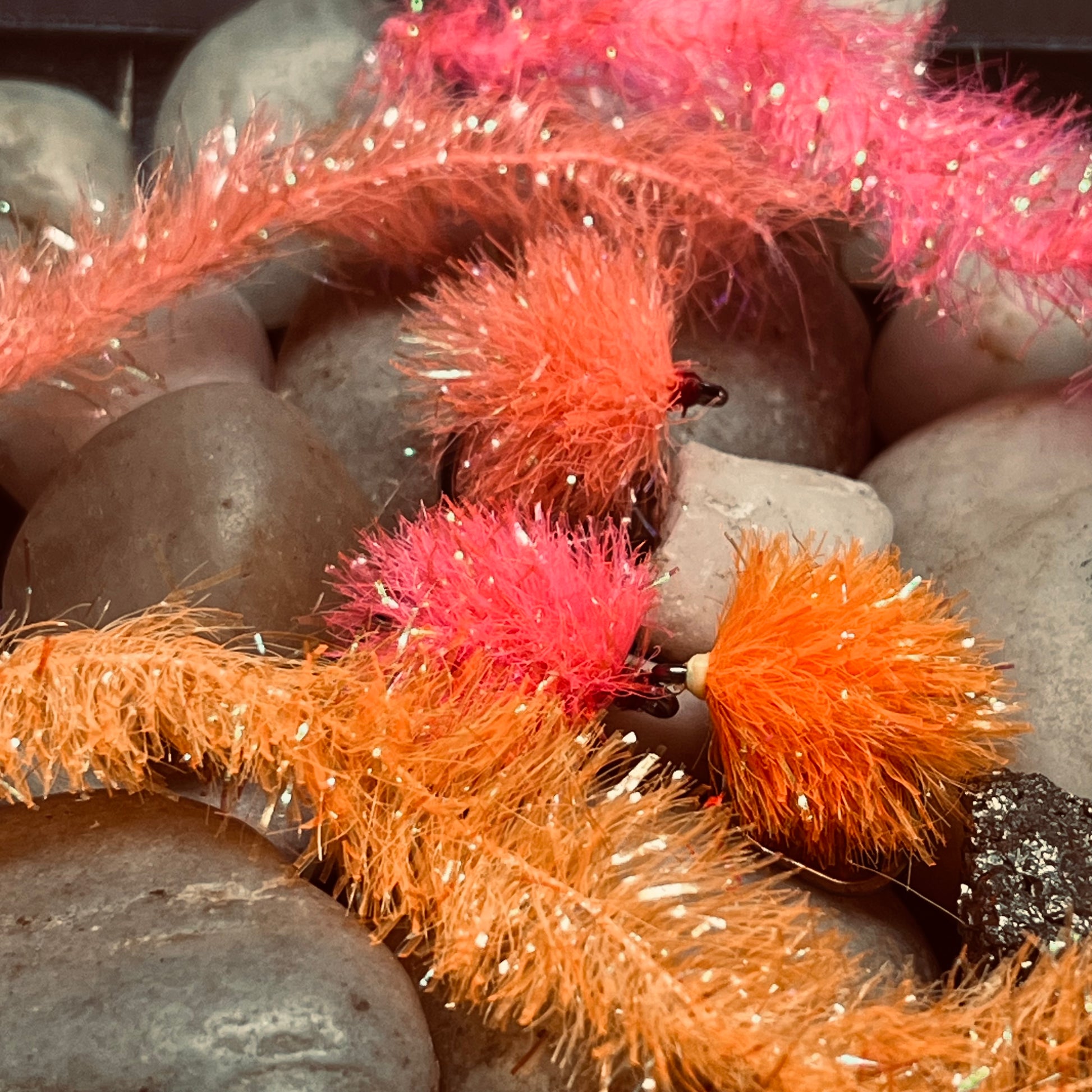 ProTye Mirage Fritz Pack – Coral Reef, Orange and Pink, 10 metres each, premium fly tying material