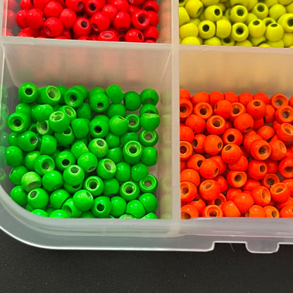 3.2mm Coloured Brass Beads – Box of 600