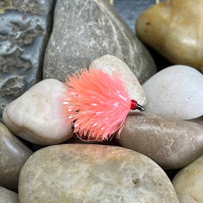 15mm Fritz Hank 30m – Coral Reef tied as a blob fly on a hook