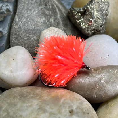 15mm Fritz Hank 30m – Yum Yum tied as a blob fly on a hook